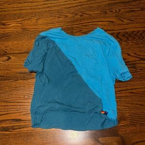 Aviator Nation Blue and Teal Colorblock T-Shirt